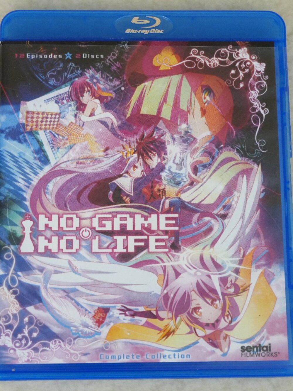 LNC NO GAME NO LIFE Blu-ray Complete Collection 2 Disc Set Anime Episodes 1-12